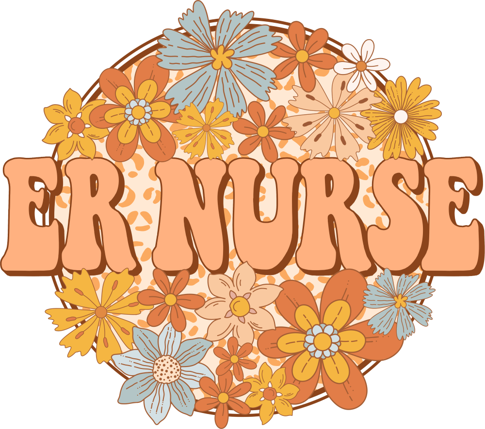 ER Nurse Retro - ER Nurse DTF Transfers