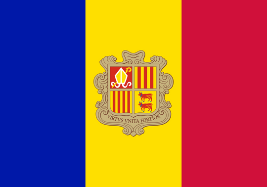 Andorra Flag - Country Flags DTF Transfers transfer-kingdom