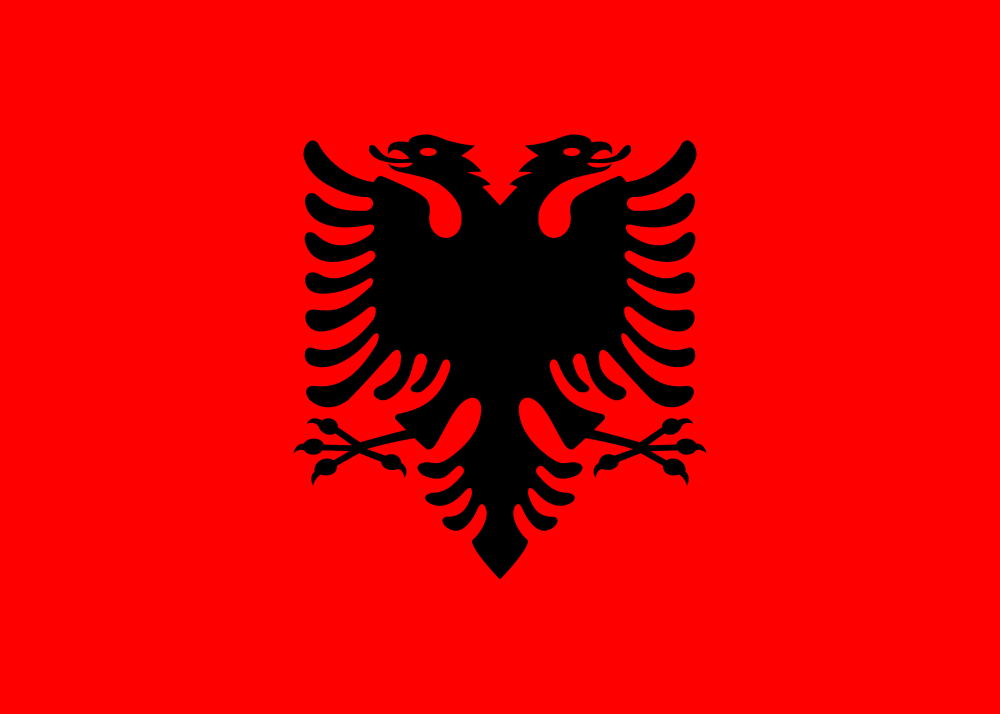 Albania Flag - Country Flags DTF Transfers transfer-kingdom
