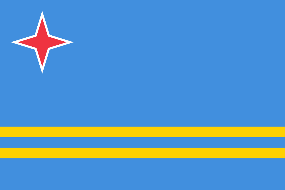 Aruba Flag - Country Flags DTF Transfers transfer-kingdom