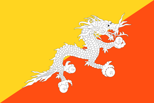 Bhutan Flag - Country Flags DTF Transfers transfer-kingdom