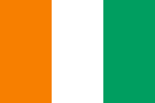 Côte d'Ivoire Flag - Country Flags DTF Transfers transfer-kingdom