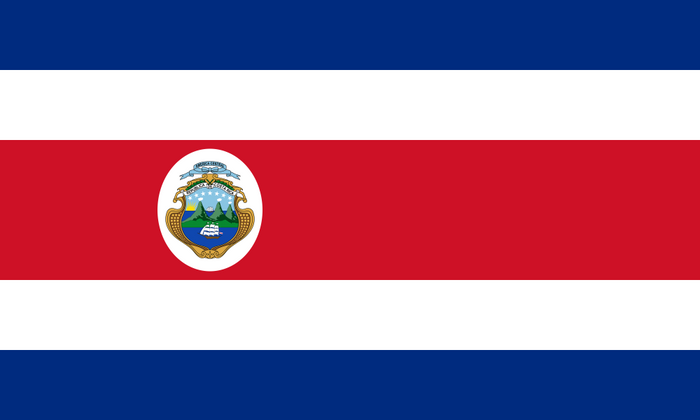 Costa Rica Flag - Country Flags DTF Transfers