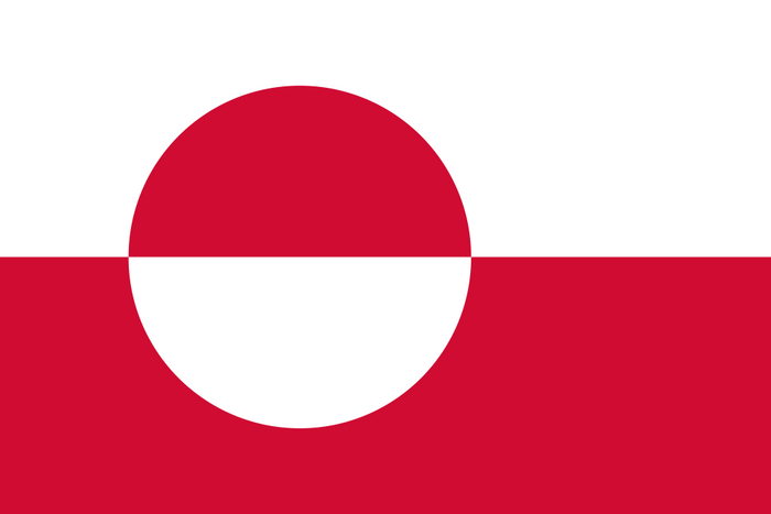 Greenland Flag - Country Flags DTF Transfers
