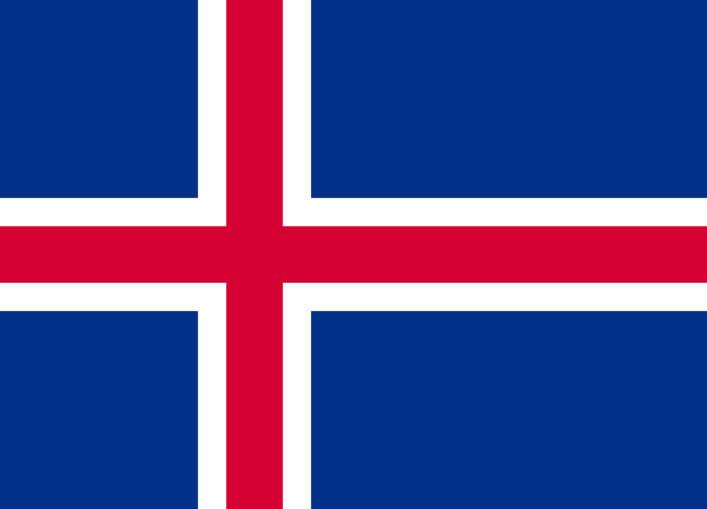 Iceland Flag - Country Flags DTF Transfers