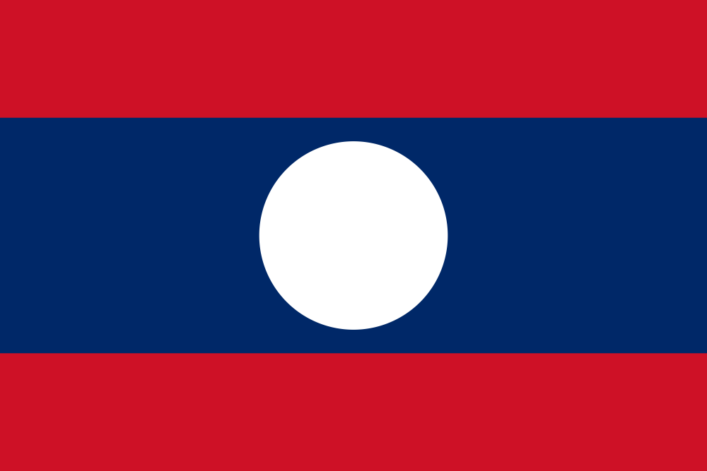 Laos Flag - Country Flags DTF Transfers