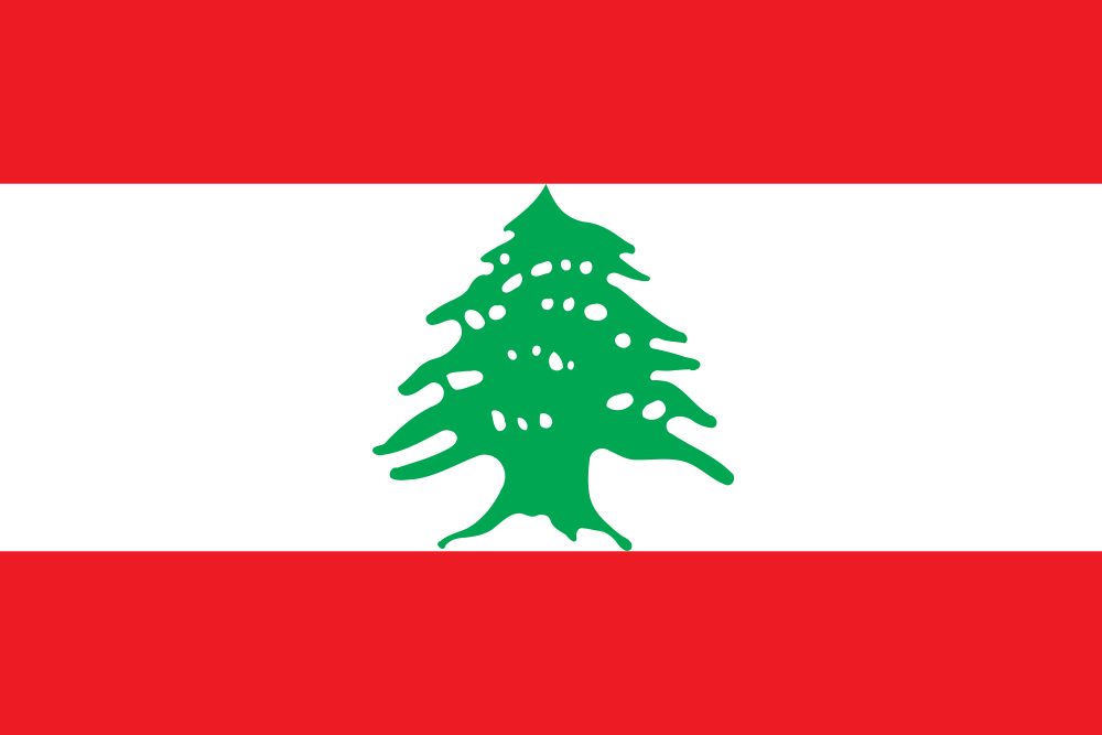 Lebanon Flag - Country Flags DTF Transfers