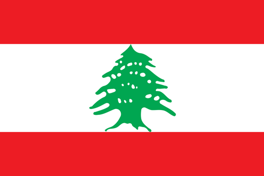 Lebanon Flag - Country Flags DTF Transfers