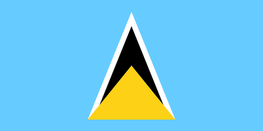 Saint Lucia Flag - Country Flags DTF Transfers
