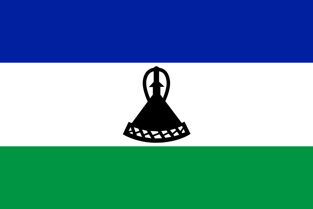 Lesotho Flag - Country Flags DTF Transfers
