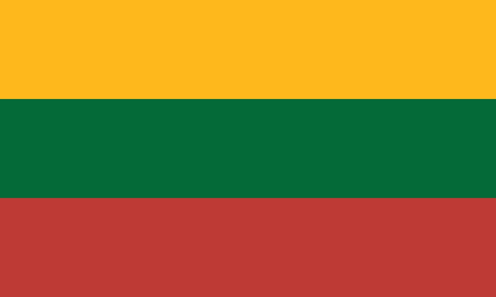 Lithuania Flag - Country Flags DTF Transfers