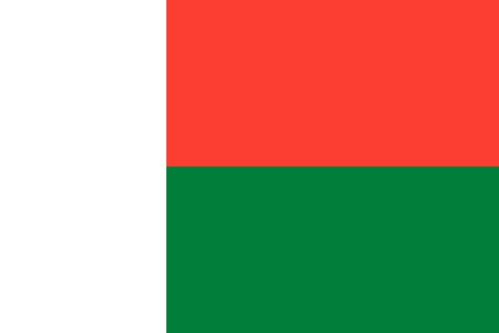 Madagascar Flag - Country Flags DTF Transfers