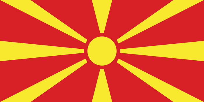 North Macedonia Flag - Country Flags DTF Transfers