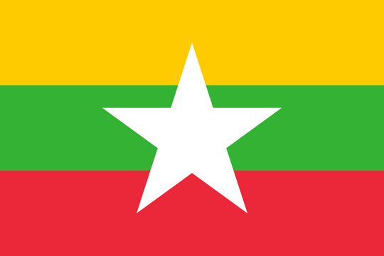 Myanmar Flag - Country Flags DTF Transfers
