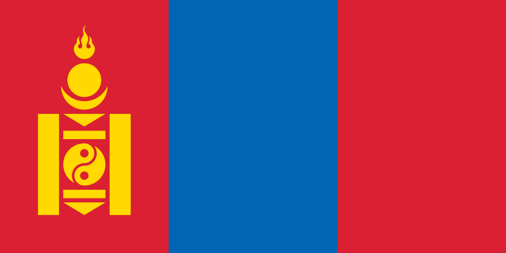 Mongolia Flag - Country Flags DTF Transfers