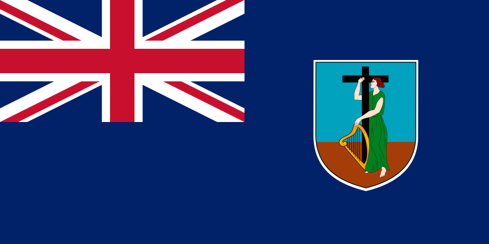 Montserrat Flag - Country Flags DTF Transfers