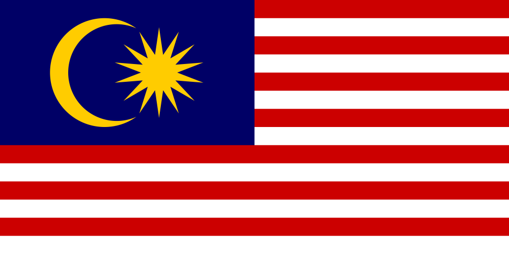 Malaysia Flag - Country Flags DTF Transfers