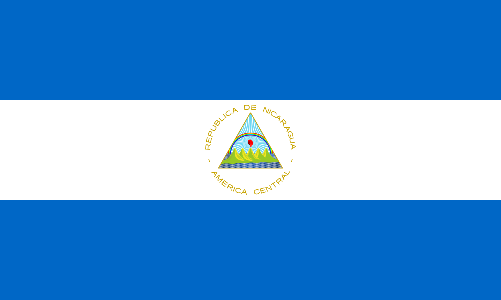 Nicaragua Flag - Country Flags DTF Transfers