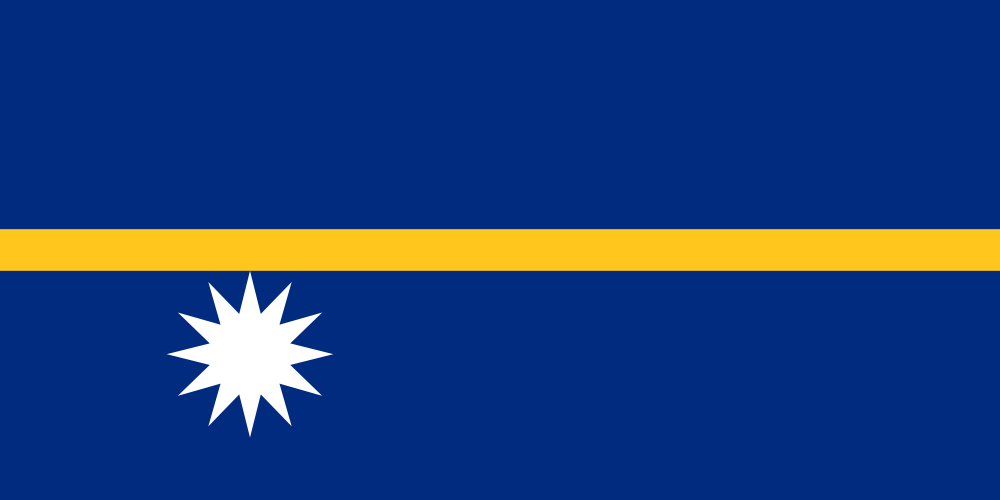 Nauru Flag - Country Flags DTF Transfers