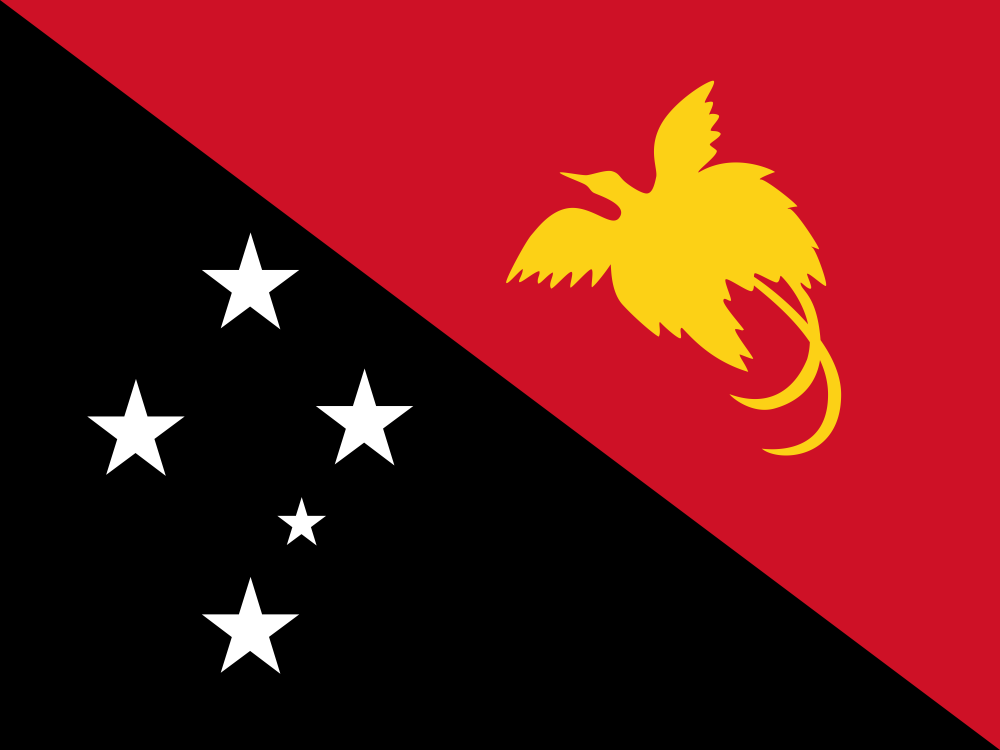 Papua New Guinea Flag - Country Flags DTF Transfers