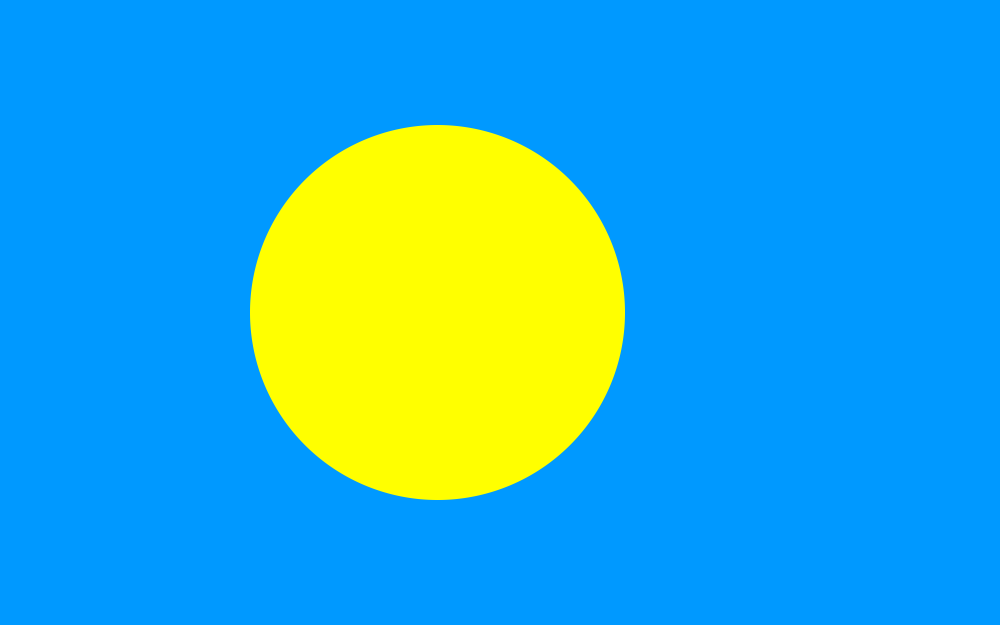 Palau Flag - Country Flags DTF Transfers