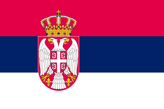 Serbia Flag - Country Flags DTF Transfers