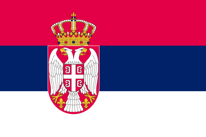 Serbia Flag - Country Flags DTF Transfers