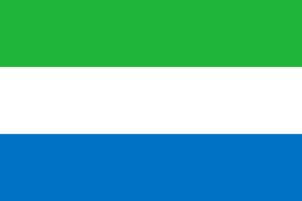 Sierra Leone Flag - Country Flags DTF Transfers