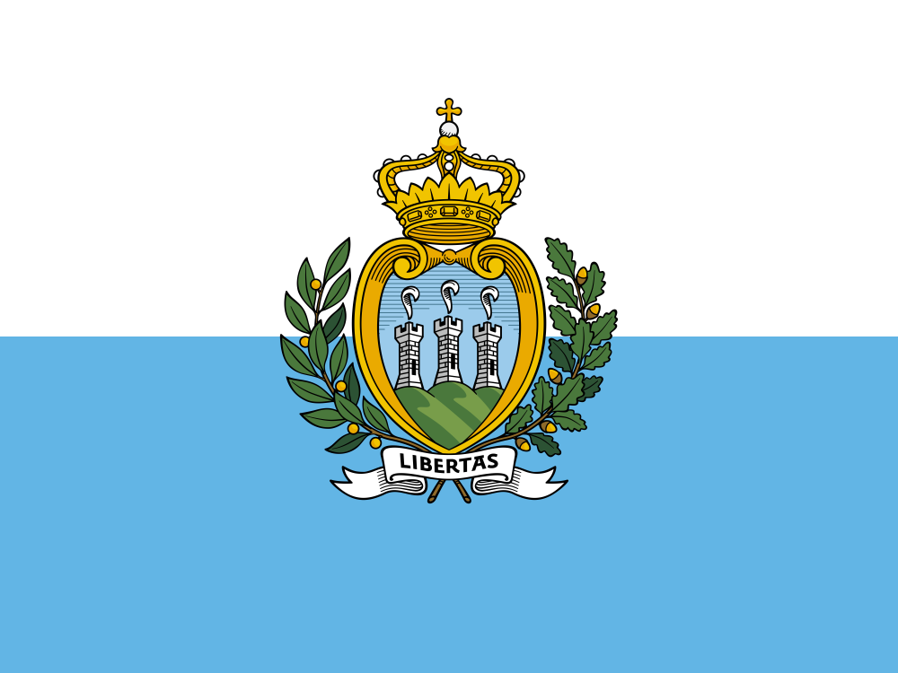 San Marino Flag - Country Flags DTF Transfers