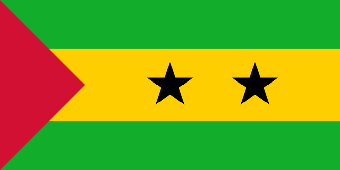 São Tomé and Príncipe Flag - Country Flags DTF Transfers