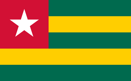 Togo Flag - Country Flags DTF Transfers