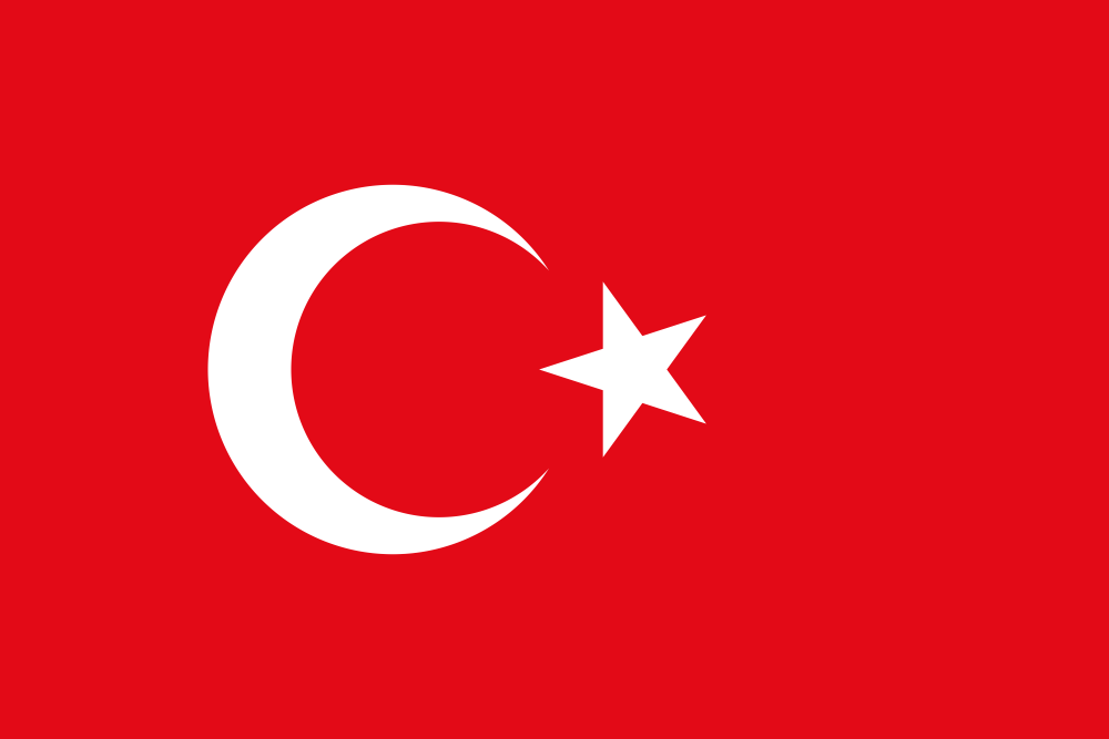 Turkey Flag - Country Flags DTF Transfers