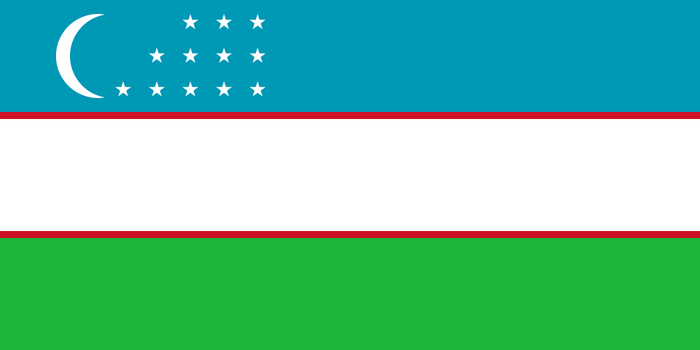 Uzbekistan Flag - Country Flags DTF Transfers