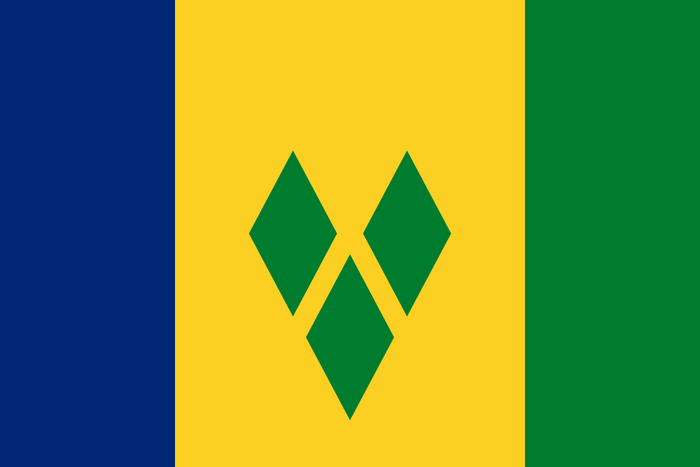 Saint Vincent and the Grenadines Flag - Country Flags DTF Transfers