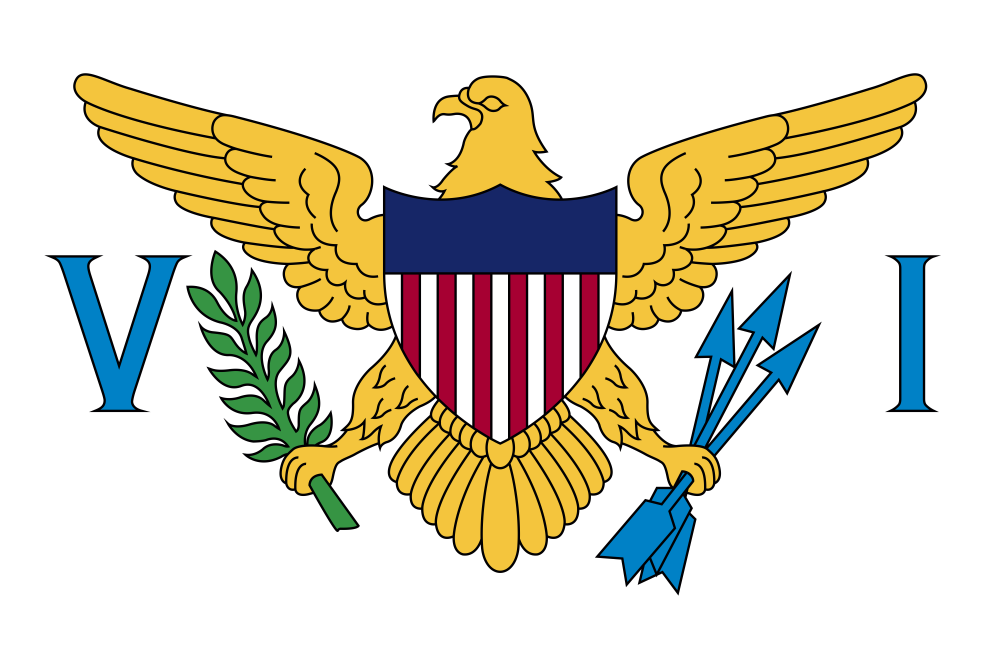 United States Virgin Islands Flag - Country Flags DTF Transfers