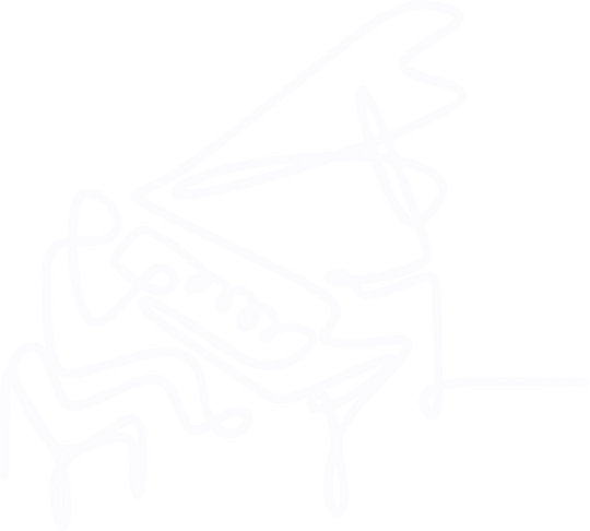Playing Piano, Line Art - Music DTF Transfers transfer-kingdom Light Color Design (See Imaging)
