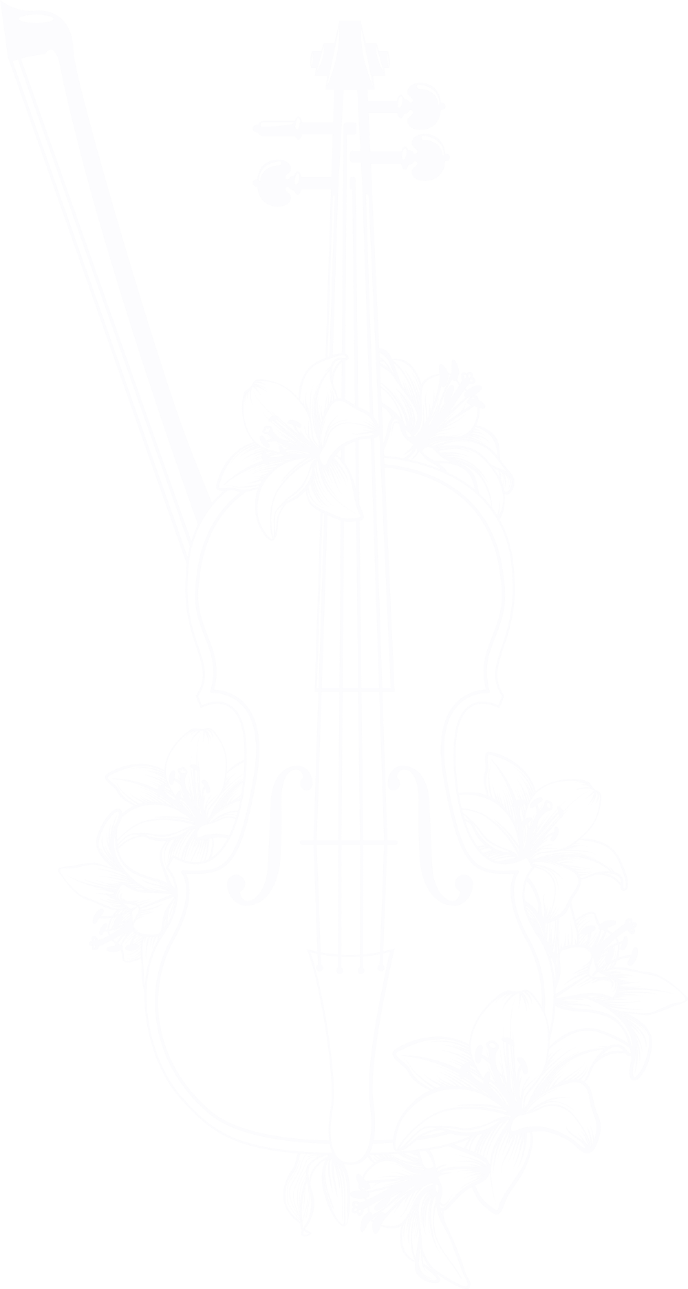 Cello & Flowers - Music DTF Transfers transfer-kingdom Light Color Design (See Imaging)