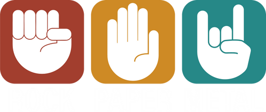 Rock Paper Metal - Music DTF Transfers transfer-kingdom Light Color Design (See Imaging)