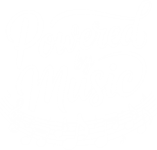 Powered By Music - Music DTF Transfers