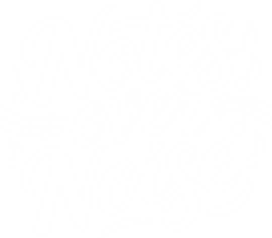 Notes Over Noise - Music DTF Transfers
