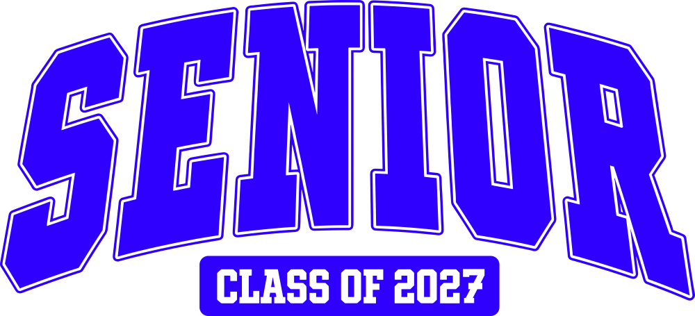 Senior Class Of 2027, Four Colors - Senior DTF Transfers