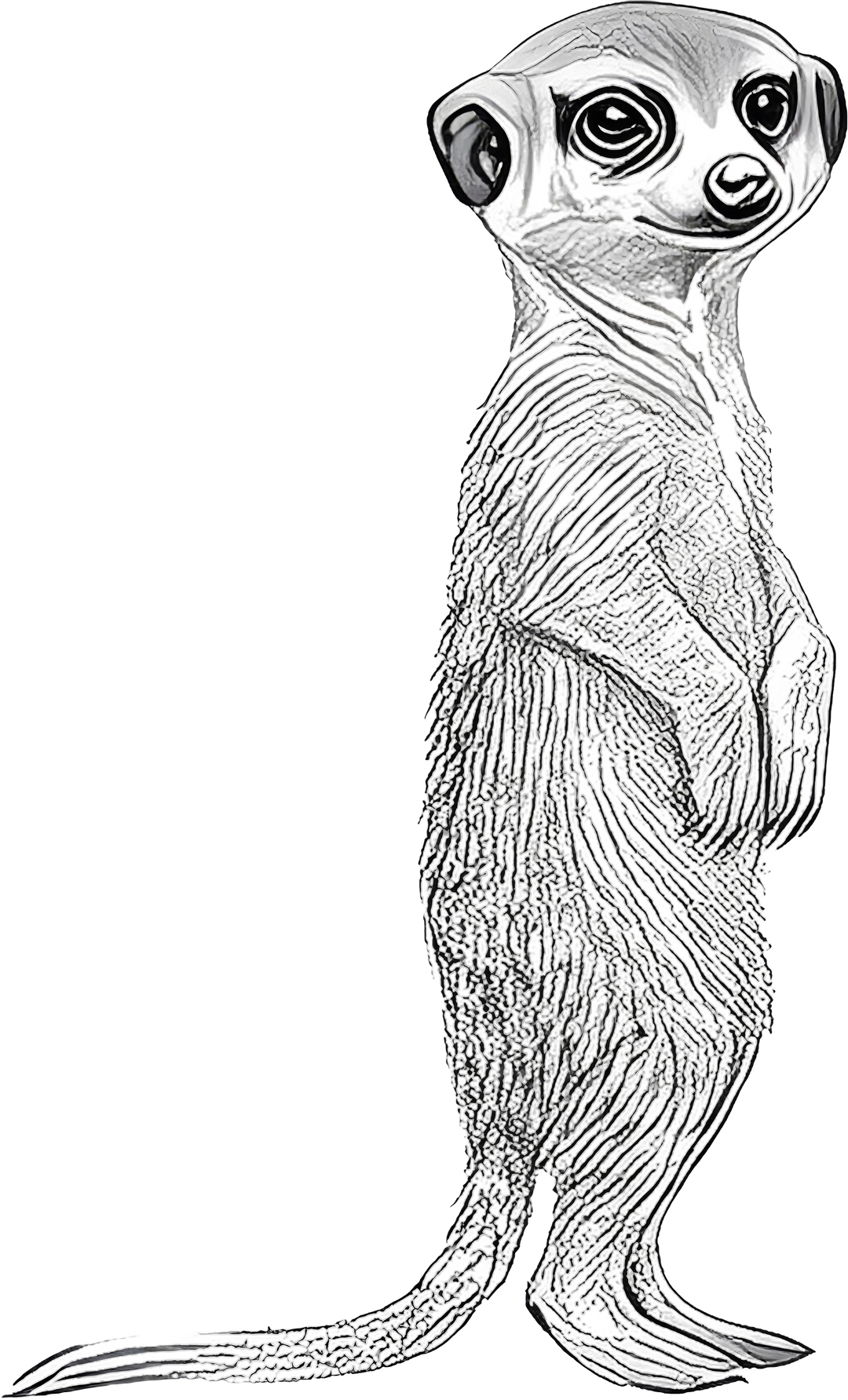 Meerkat B&W - Animals DTF Transfers
