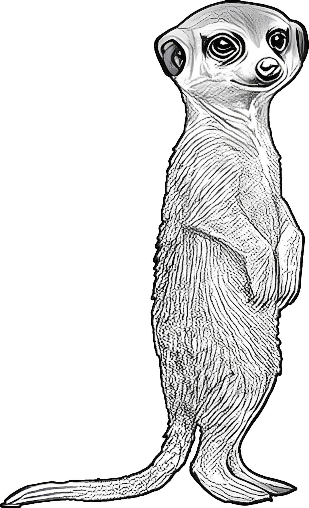 Meerkat B&W - Animals DTF Transfers