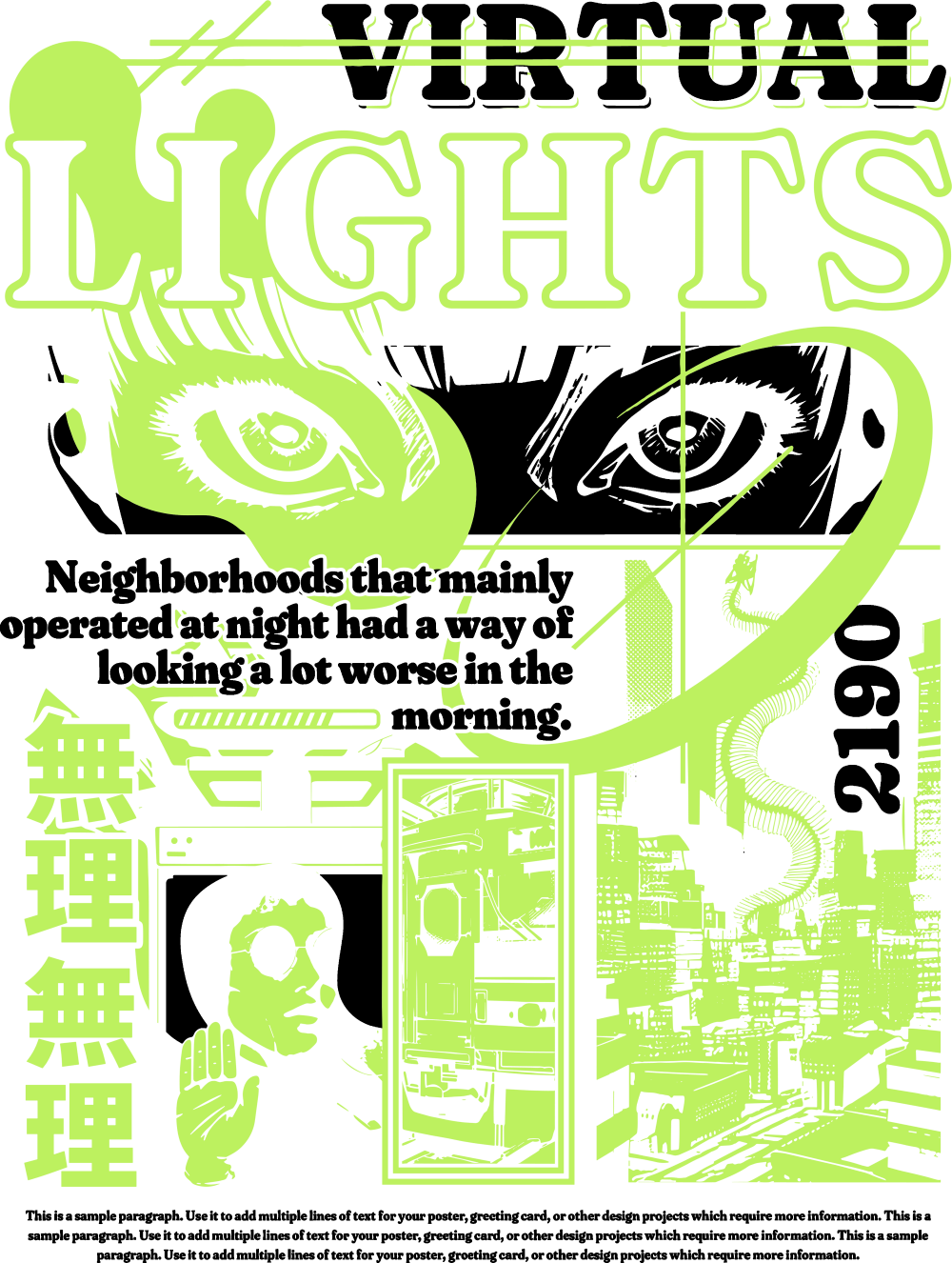 Virtual Lights - Anime DTF Transfers
