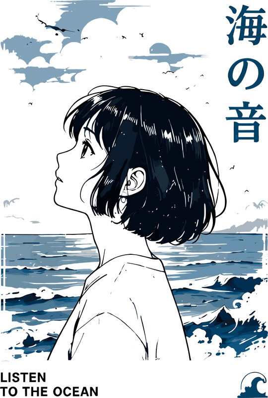 Listen To The Ocean - Anime DTF Transfers