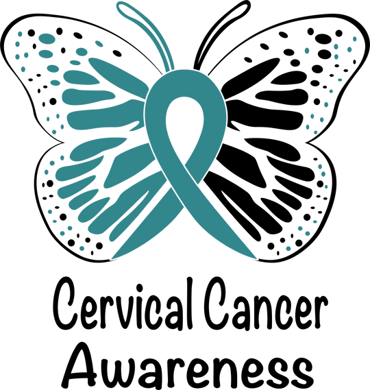 Butterfly, Cervical Cancer Awareness - Cervical Cancer DTF Transfers