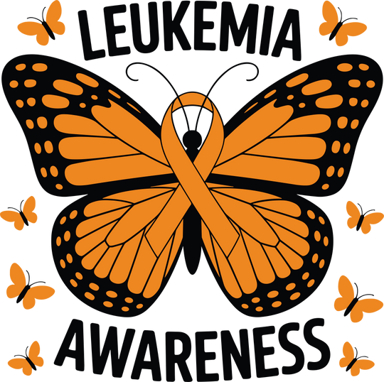 Leukemia Awareness, Butterfly - Leukemia DTF Transfers
