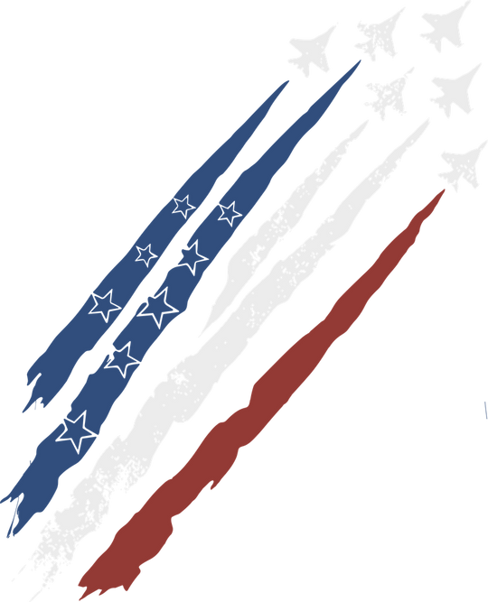 Air Force Jet Trails - Air Force DTF Transfers