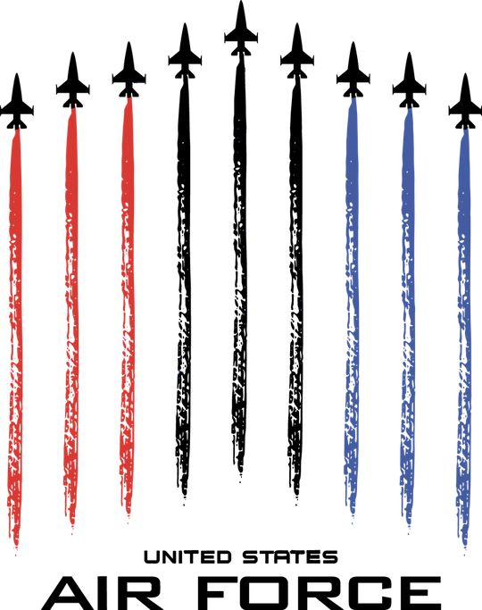 United States Air Force, Jet Trails - Air Force DTF Transfers