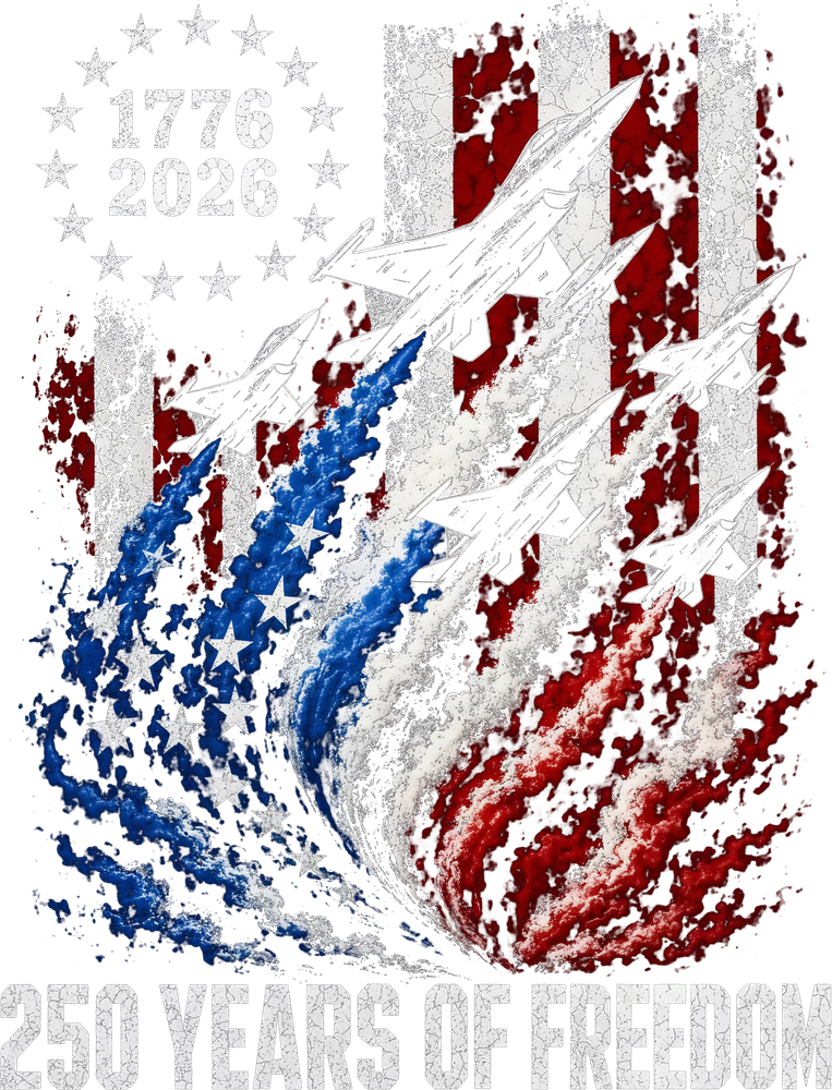250 Years Of Freedom, 1776-2026 - Air Force DTF Transfers